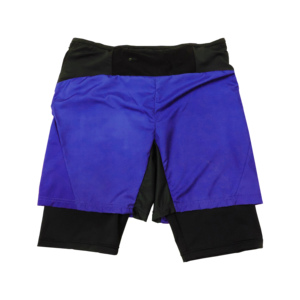 Producto sostenible 2 en 1 Pantalones cortos para hombre Trail Running con ropa de gimnasio Pantalones cortos de entrenamiento ligeros con forro de Spandex Respetuoso con el medio ambiente - Product Image 5