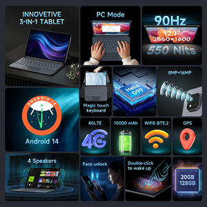 <span class=keywords><strong>Alldocube</strong></span> <span class=keywords><strong>iPlay</strong></span> 60 Pad Pro 12.1ใหม่ล่าสุด "2-in-1 PC แท็บเล็ต WIFI 4G LTE Android 14 8GB + 128GB 10000mAh พร้อมเคสคีย์บอร์ด - Product Image 3