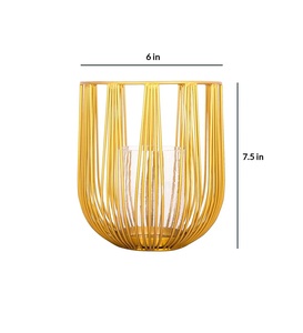 Linterna de vela de alambre de Metal de tendencia de mercado con mango de cuerda Navidad nuevo diseño linterna de Metal hecha a mano para decoración al aire libre - Product Image 4