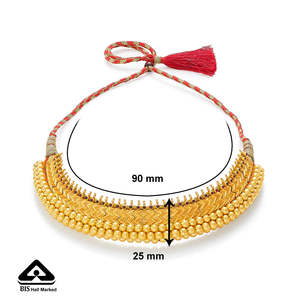 สร้อยคอทองคำประดับมุกและเพชรสำหรับผู้หญิง - Product Image 5