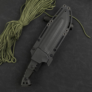 Tendencia al por mayor de alta calidad personalizado de alta dureza al aire libre expedición cuchillos multifuncional Camping cuchillo recto OEM - Product Image 3