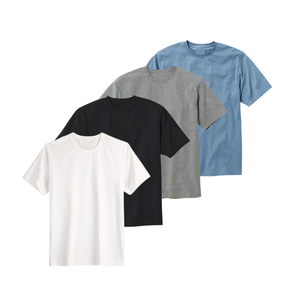 Suministro directo de fábrica Camisetas de algodón con cuello redondo para hombres Embalaje de tela personalizado transpirable Nueva colección Vinh Hung Vietnam Original - Product Image 2