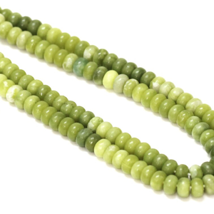 Perles de quartz vert olive : pierre précieuse ronde lisse AAA, 7-8 mm, brin de 15 pouces - Product Image 4