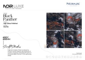 Azulejos de porcelana esmaltada de alto brillo negro 600x600mm impermeable ignífugo antideslizante para edificio de oficinas Villa House NCRAZE TILES - Product Image 6