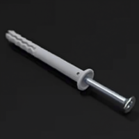 Anclaje de Concreto Promofix HQ, Tornillo de Inserción de Nylon M6 con Cabeza Avellanada 6X40