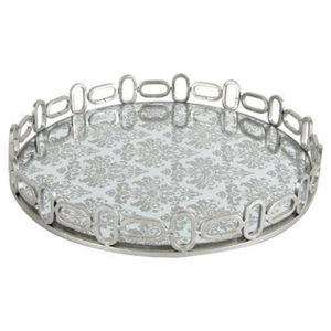 Top Quality Glam <b>Hexagonal</b> Metal <b>Mirrored</b> Decorative Storage Tray Antique Silver Finish Geometric Iron Organizer For Home Decor - Product Image 2