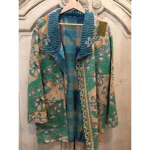 Chaqueta de Verano Jade para Mujer, Ligera, Reversible, Corte Ajustado, Corta, de Cuero, Nailon, Poliéster y Algodón - Product Image 1