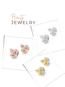 Boucles d'oreilles en diamant de forme ronde 2.528 CT Lab Grown IGI Certified Fine Jewelry Idéal pour la vente en gros et au détail de bijoux haut de gamme - Product Image 6