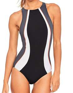 Nuevo Traje de Baño Enterizo con Push-Up, Sexy, con Detalle de Madera en la Parte Delantera, Estampado Floral, para Mujer Adulta - Product Image 5