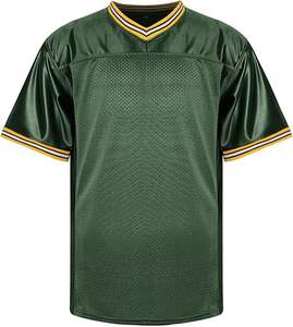 Maillot de football américain de haute qualité maille sublimée avec uniforme imprimé respirant à manches courtes - Product Image 3