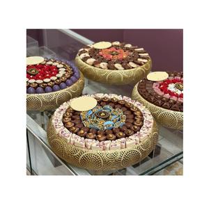 Cuenco de chocolate hecho a mano Regalos para ocasiones especiales Arreglos de chocolate modernos Plato de postre Cuenco redondo de metal creativo - Product Image 1