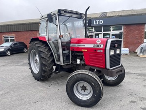 รถแทรกเตอร์ฟาร์มขนาดใหญ่ Massey Ferguson 390 ขับเคลื่อน 4 ล้อ 90 แรงม้า พร้อมห้องโดยสารแบบปิด สำหรับงานเกษตรกรรม - Product Image 4