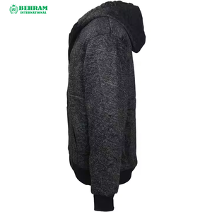 Sweat à capuche unisexe personnalisé en molleton épais de coton lourd, sans cordon, avec fermeture éclair, effet vieilli et délavé à l'acide, coupe courte et respirant - Product Image 5