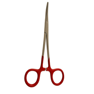 Pinces à hémostatique à mâchoire incurvée de 6,5 pouces, pinces de blocage, instrument chirurgical manuel en acier inoxydable de qualité supérieure, poignée en vinyle, certifié CE - Product Image 5