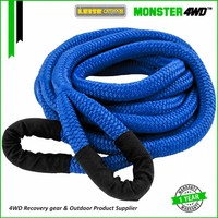 Corde cinétique à double tressage de haute qualité, sangle de remorquage en nylon personnalisée pour kit de récupération 4x4
