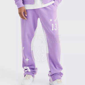 Hecho en el mejor material Nueva moda Puff Impresión Chándal Conjunto Slim Fit Nuevo diseño Chándal hecho a medida - Product Image 3