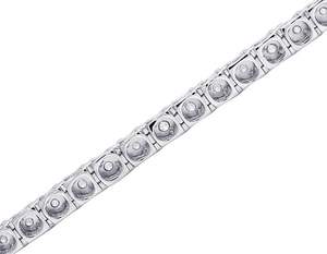 Elegante Brazalete de Tenis de Plata S925 Chapado en Oro con Moissanita - Uso Diario Unisex para Hombres y Mujeres, Regalo para Fiestas - Product Image 5