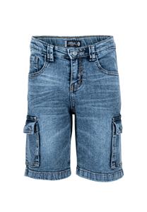 Shorts en jean décontractés pour hommes, coupe droite ample, style été, délavés, courts, personnalisables. - Product Image 3