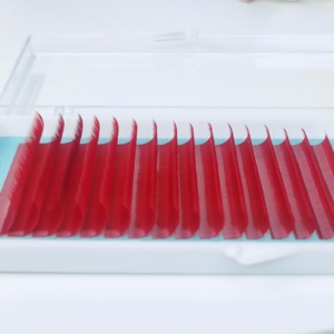 ถาดขนตาปลอมแบบม้วนหนาซีซีสีแดงหนา0.15มม. อเนกประสงค์8-15ตัวเลือกสำหรับการจัดเรียงที่สวยงาม - Product Image 6