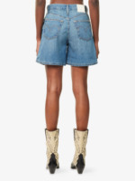 Shorts en jean décontractés taille mi-haute pour femme, style boyfriend, délavés, tendance, écologiques, pour l'été et les soirées