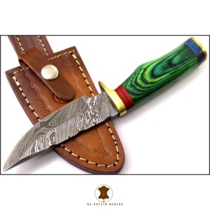 7,5 "tendencia Venta caliente OEM barato precio bajo hecho a mano Damasco cocina uso cola de rata Tang cuchillo con mango de madera - Product Image 2