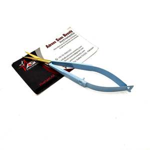 Ensemble de pinces à épiler en acier inoxydable antistatique durable avec impression de logo personnalisée, pinces à épiler inclinées, pointues, carrées, ciseaux à ressort OEM - Product Image 4