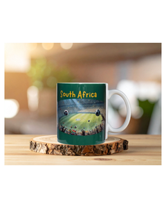 Recuerdo Decorativo de Cerámica Pintada Aislante del Estadio de Fútbol de Sudáfrica, Bandera de Orgullo Nacional, Regalo Novedoso - Product Image 5