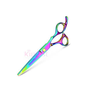 2024 Offre Spéciale Logo personnalisé ciseaux de coupe de cheveux professionnels ciseaux de barbier en acier inoxydable de haute qualité pointe de lame tranchante pour - Product Image 3