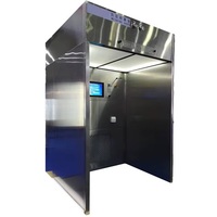 Approvisionnement direct usine THERMOCOAT ENGINEERING SOLUTIONS Cabine de revêtement en poudre industrielle à contre-courant pour composants moteur en acier inoxydable