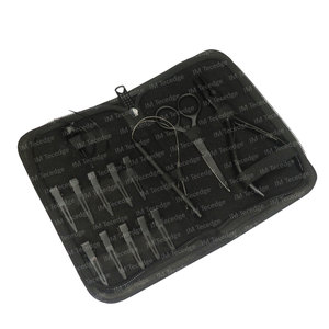 100% Kit d'extension de cheveux de meilleure qualité avec petits clips ciseaux de coupe de cheveux et aiguilles de type C de étui de luxe - Product Image 6