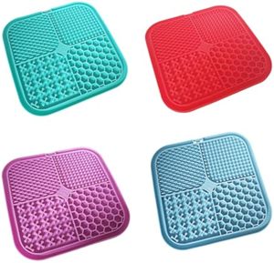 Alfombrilla de silicona para lamer perros HILIM, alimentador lento para mascotas, reduce el estrés, mejora la digestión, material seguro antideslizante - Product Image 3