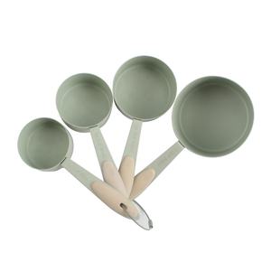 Mangos de silicona de tacto suave, juego de cucharas medidoras de acero inoxidable de 4 piezas - Product Image 2