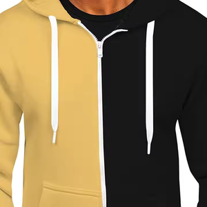เสื้อฮู้ดซิปแบบยูนิเซ็กซ์ สีพื้น ผ้าฝ้าย 100% ฟลีซ/เฟรนช์เทอร์รี่ ทรงปกติ สำหรับฤดูหนาว แห้งเร็ว ระบายอากาศได้ดี ด้านหน้าแบบเรียบ - Product Image 6