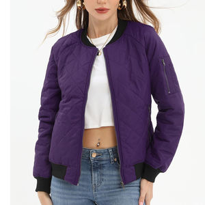 Chaqueta Bomber de Moda para Mujer 2025, Chaqueta Bomber Informal con Cremallera, Manga Larga, Cálida, Transpirable para Invierno, en Venta - Product Image 5