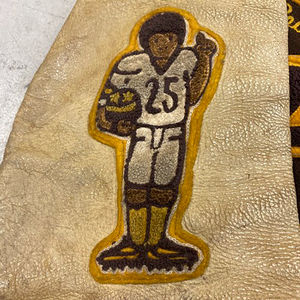 Mens Varsity Baseball Bomber Jacket Canvas Waterproof Vintage Unisex Streetwear with Front Patchwork Hipster Utility - Product Image 5