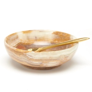 ชามหินอ่อนอิตาลีสีดำ ดีไซน์หรูหราทันสมัย เป็นมิตรกับสิ่งแวดล้อม ชามเสิร์ฟตกแต่งโต๊ะอาหารแบบกำหนดเองได้ สำหรับบ้านและโรงแรม - Product Image 5