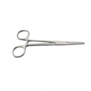 Pinzas hemostáticas de acero inoxidable para uso médico, pinzas hemostáticas de arteria de bloqueo Kelly, herramientas veterinarias quirúrgicas rectas de 14cm - Product Image 4