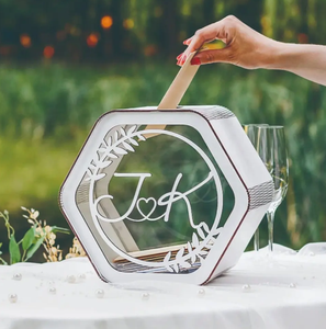 Luxury Eco-Friendly Wooden Wedding Invitation <b>Box</b> Personalized Keepsake & <b>Gift</b> for <b>Bride</b> and Groom VIET FARGIMEX - Product Image 1