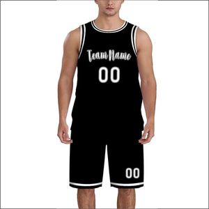 Maillots de basketball unisexes sur mesure grande taille en gros – Qualité supérieure, 100 % polyester, antibactériens, respirants, en maille imprimée transparente - Product Image 4