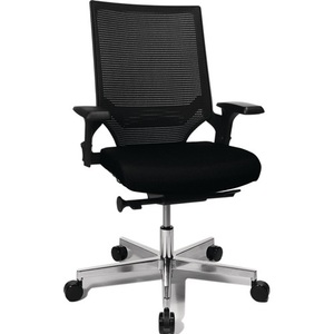 TOPSTAR 450-550 mm Armrests Black/Black Office Swivel Chair with Point-Synchronous Mechanism Load Capacity 110 kg - Product Image 1
