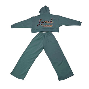 Survêtement professionnel pour femmes nouvelle dernière conception survêtement respirant 100% coton couleur unie femmes survêtement pour femmes - Product Image 2