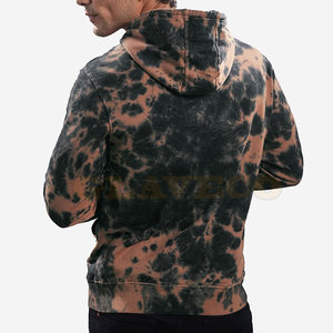 Heavy Duty Light Weight Men Tie Dye Hoodies Uso al aire libre Oversized Cotton Blended Tie Dye Hoodies - Product Image 3