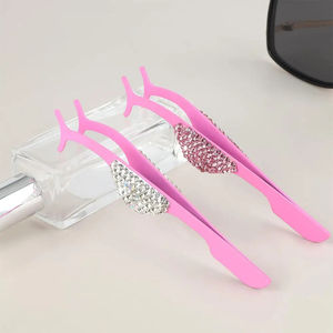 Aplicador de pinzas para pestañas de acero inoxidable de alta calidad para pestañas postizas, herramienta de belleza, agarre antiestático, logotipo de Color personalizable - Product Image 6