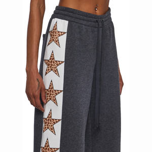 Pantalon de jogging décontracté à jambe droite, taille mi-haute double, imprimé personnalisé, léger, confortable, avec cordon de serrage, respirant et séchage rapide - Product Image 4