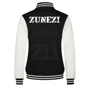 Nueva moda de los hombres Varsity Letterman chaqueta con cuello en V capucha de lana logotipo personalizado Impresión de talla grande chaqueta de Bombardero - Product Image 2
