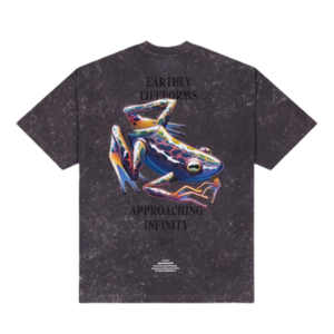 T-Shirt da Uomo in Puro Cotone Lavato Stile Vintage, Vestibilità Ampia, Colore Nero Fumé, Casual, Streetwear, Morbida e Traspirante per Uso Quotidiano Urbano - Product Image 2