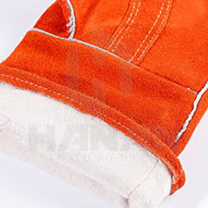 ถุงมืองานเชื่อมหนังแบบมืออาชีพถุงมือนิรภัยทนความร้อน - Product Image 6
