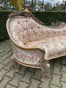 Kingstone độc đáo phong cách Pháp Louis XVI sofa với khung gỗ - Product Image 3