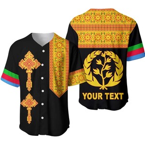 Camiseta de Béisbol para Hombre con Logotipo Tribal Polinesio, 100% Poliéster, Sin Mangas, Estampado de Frangipani Verde, Personalizada - Product Image 2