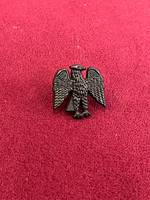Écusson métallique 3D Aigle Doré Nigérian en Satin avec placage personnalisé et attache épingle de sûreté - Broche Souvenir de Voyage Promotionnelle